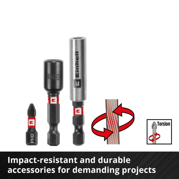 Einhell M-CASE 39pc Impact Bit &amp; QR Assorted Drill Set