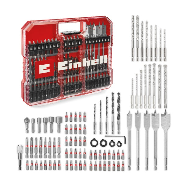 Einhell XL-Case 95pc Screwdriver Bit &amp; QR Assorted Drill Set