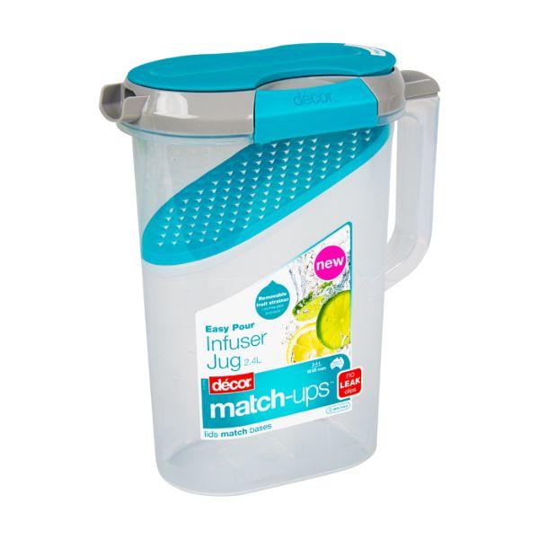 Decor Match-Ups Clips Water Infuser Jug 2.4l