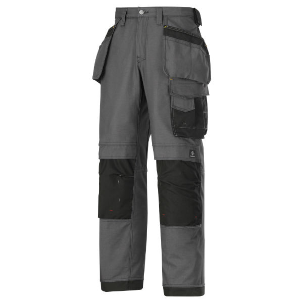 Snickers Canvas Work Trousers Steel Grey