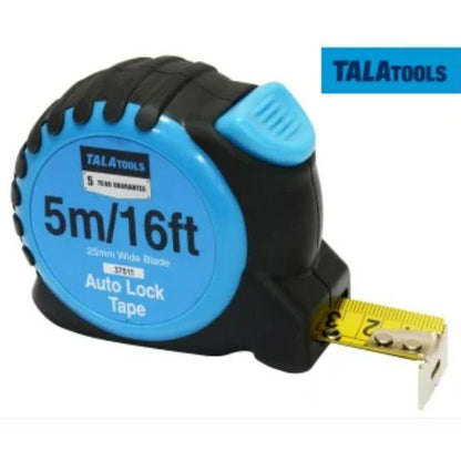 Talatools Fine Cut Handsaw 550mm (22In) Twinpack with Free 5M/16Ft Measuring Tape Set