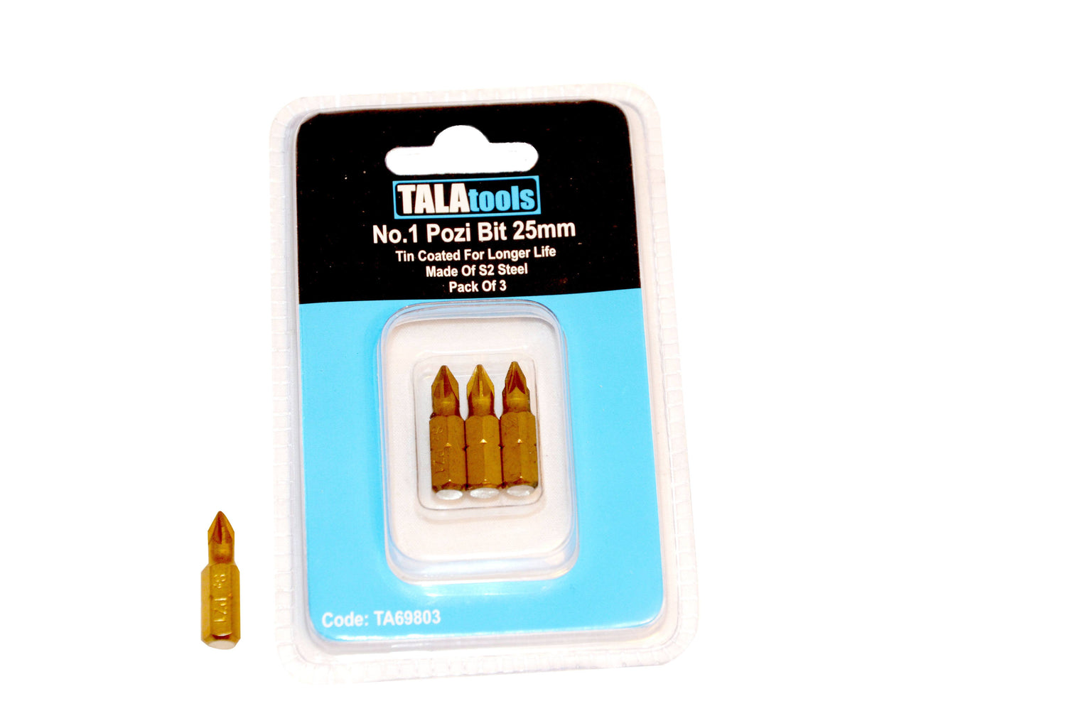 Tala Pozi Bit 3Pk 25mm
