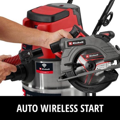 Einhell Professional PXC 36v TP-VC 36/30 S Auto Cordl. Wet/Dry Vacuum Cleaner - Body Only