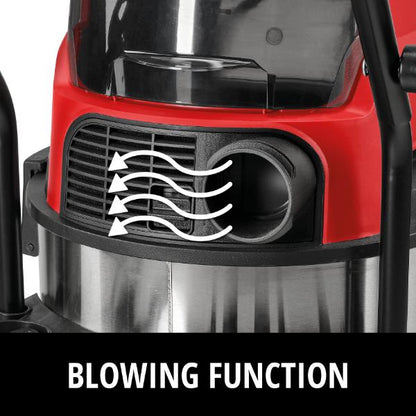 Einhell Professional PXC 36v TP-VC 36/30 S Auto Cordl. Wet/Dry Vacuum Cleaner - Body Only