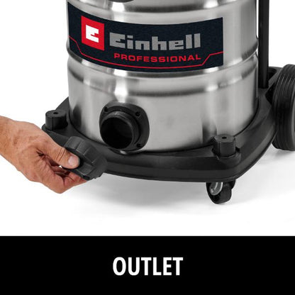Einhell Professional PXC 36v TP-VC 36/30 S Auto Cordl. Wet/Dry Vacuum Cleaner - Body Only