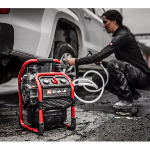 Einhell Professional PXC 36V SILENZZO 36/210 8 Litre 8 Bar Silent Oil Free Compressor - Body Only