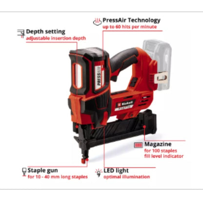 Einhell Professional PXC 18V FIXETTO 18/40 S Brushless Stapler - Body Only