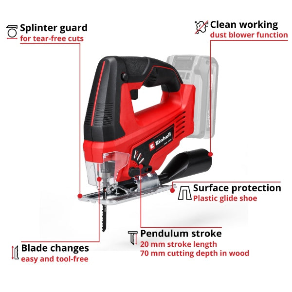 Einhell PXC 18v TC-JS 18 Li Jig Saw - Body Only