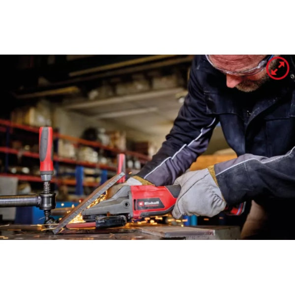 Einhell Professional PXC 18V TP-AG 18/125 F Li 125mm Brushless Flat Head Angle Grinder - Body Only