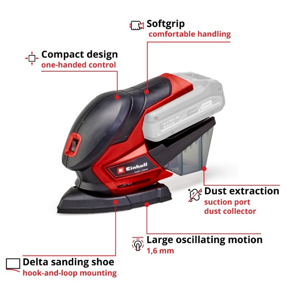 Einhell PXC 18V TE-OS 18/150 Li Cordless Multi Sander - Body Only