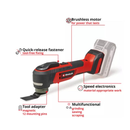 Einhell Professional PXC 18V TP-MG 18 Li Brushless Multi Tool - Body Only