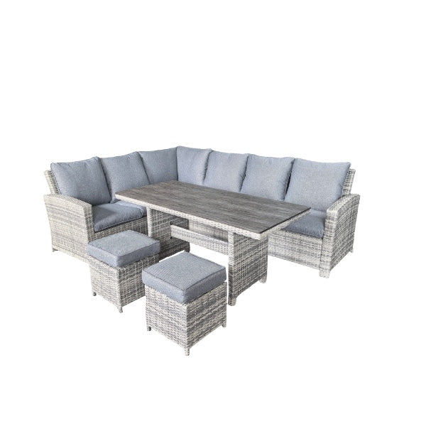 Alghero Outdoor Corner Outdoor Dining Set with Cover 