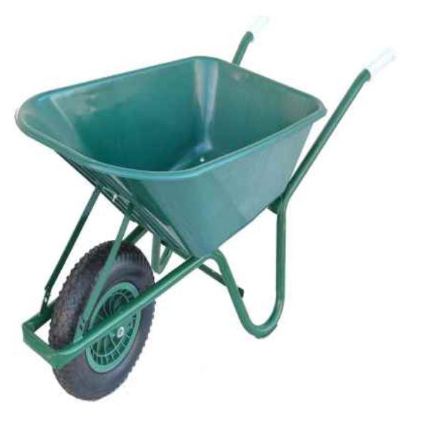 Moy Green Poly Wheelbarrow 90L