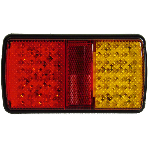 LED 3 Function Rectangle Rear Combi Lamp 12V