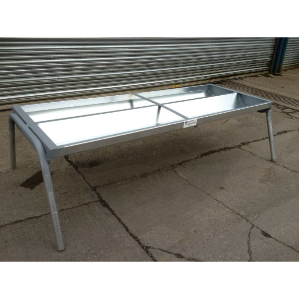 8Ft Galvanised Double Cattle Trough