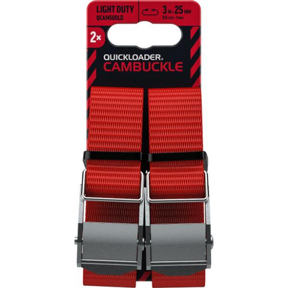 Ql Cambuckle 3,0Mx25mm 500Kg (2 Pack)