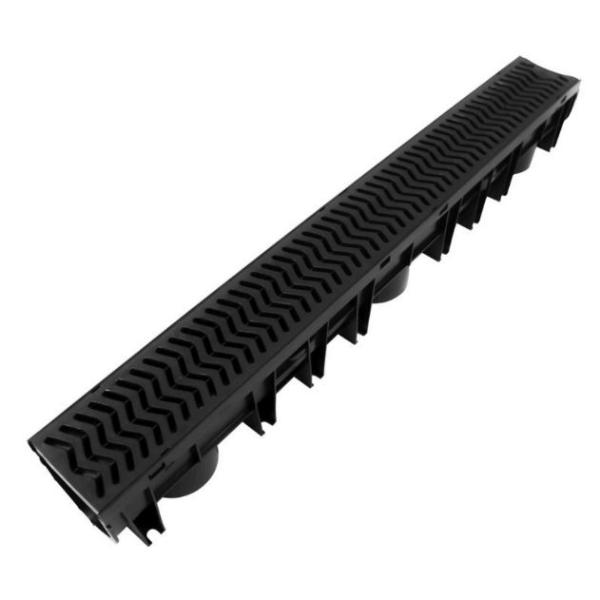 Stormdrain A15 Polypropylene Channel with Polypropylene Grating 105mm