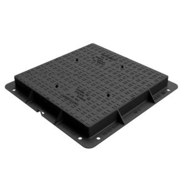 Ductile Iron  Double Triangular Manhole Cover 900 x 900 x 100