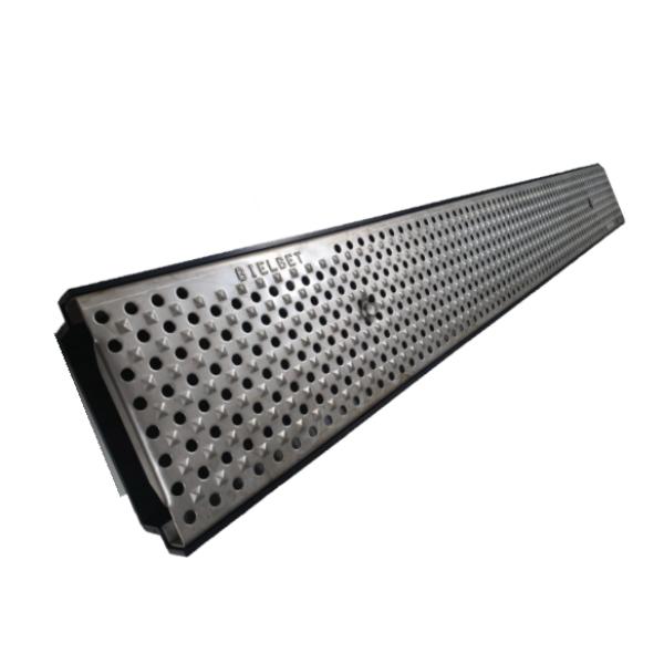 Galco Polypropylene A15 Channel and Galvanised Perforated Grating 105mm