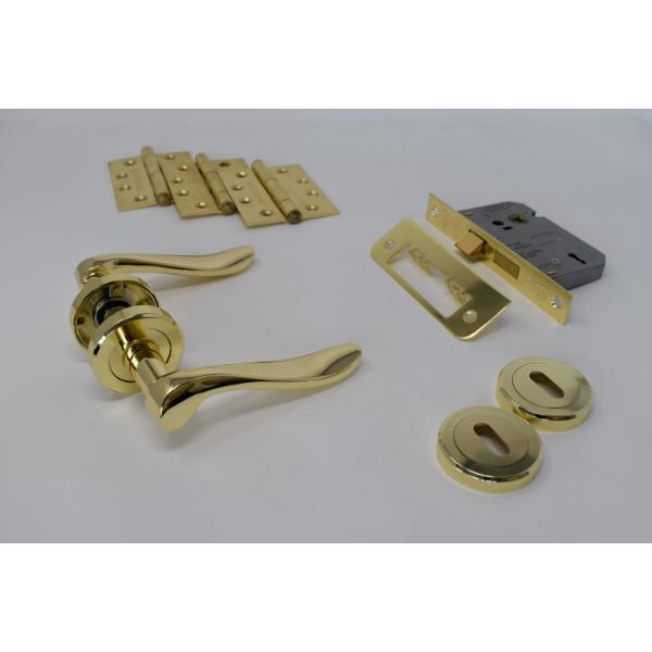 Carlisle Brass Ultimate Door Pack , Verdun Lever On Rose, Lock, 2 Esc&