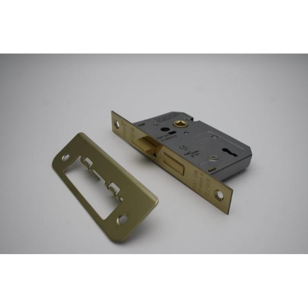 Eurospec 2 Lever Sashlock - Economy  3" Brass