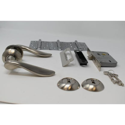 Carlisle Brass Ultimate Door Pack , Paris Lever On Rose, Lock, 2 Esc&