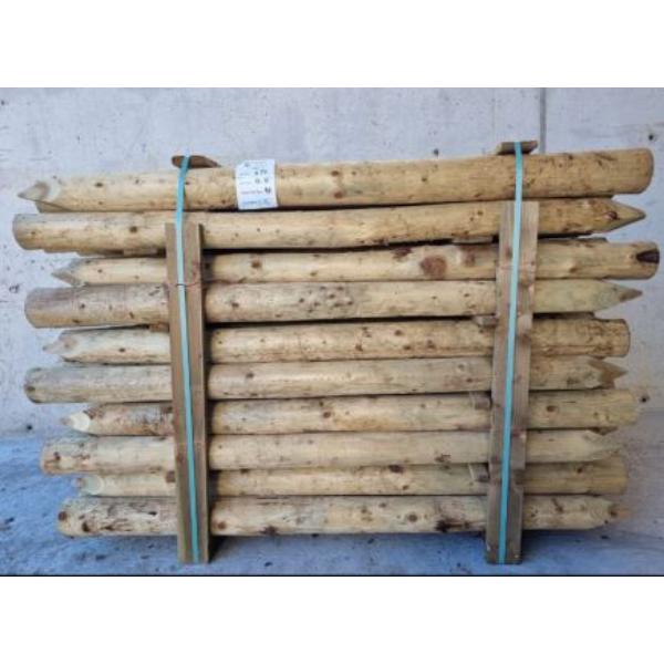 Woodfarm Peeled Fence Post Green (1.6m) 5&