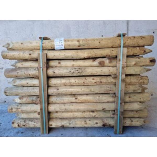 Woodfarm Peeled Fence Post Green  (1.6m) 5&