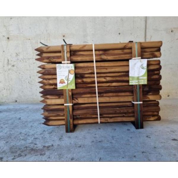 Propost Machine Round Fence Post Brown 4ft x 3&quot;