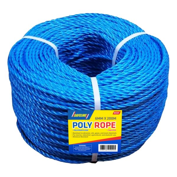 6mm -200m Polypropene Blue Rope