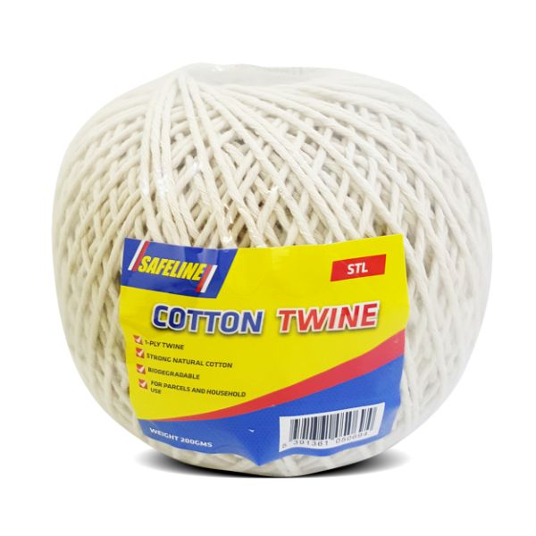 Safeline Natural Cotton Twine 1.0mm X 200g