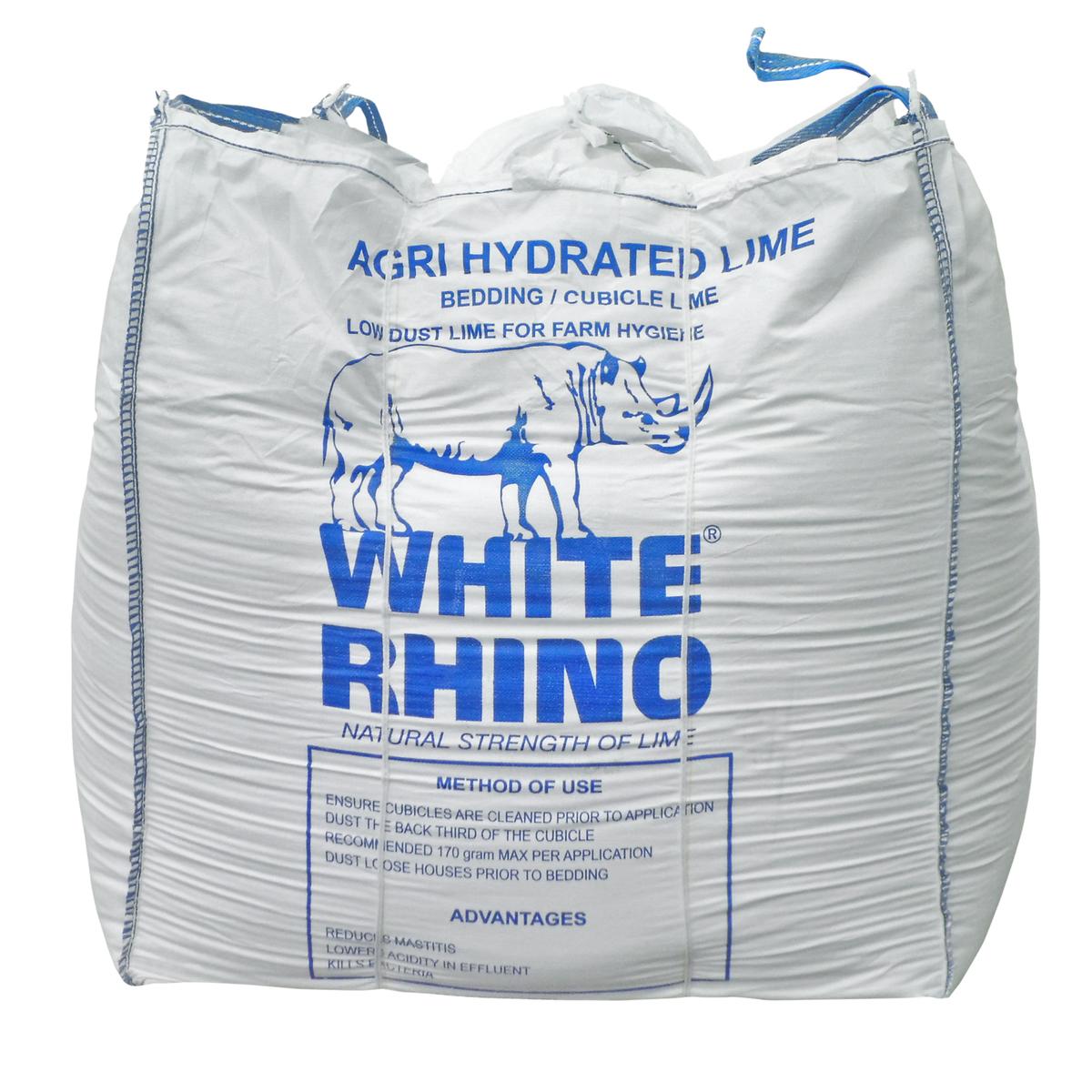 White Rhino Agri Hydrated Lime Tonne Sack