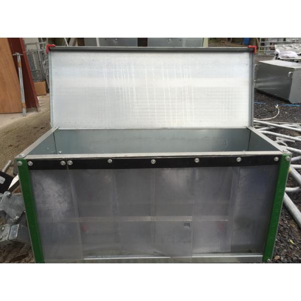 Galvanised Hang-On-Gate Feeder With Bird Flaps