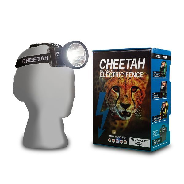 Cheetah M60 Mains Fencer With Free Headlite