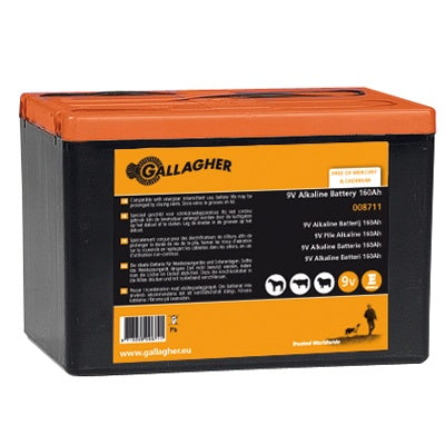 Gallagher Long Life Alkaline Battery 160 Ah