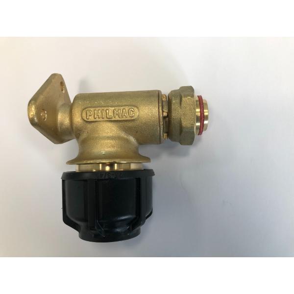 Philmac 3/4&quot; NG Wall Plate Elbow With Swivel Nut