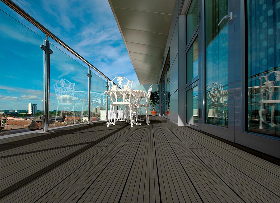 Montana Hollow Composite Deck Charcoal 3.6M