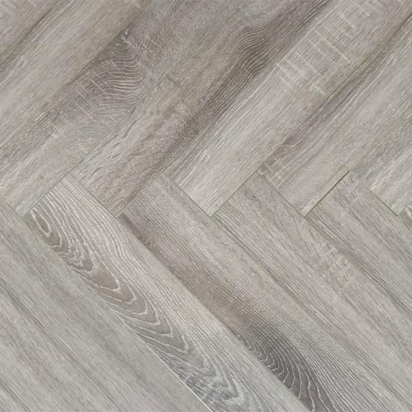 Canadia Platinum Grey Herringbone Laminate Flooring 12m