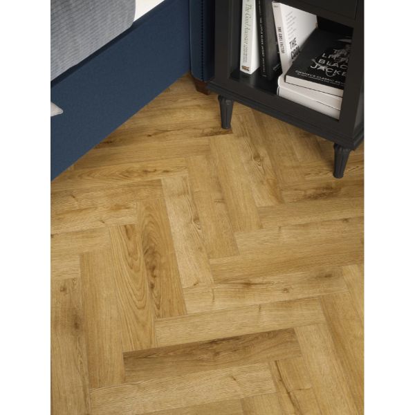 Stade Oak Herringbone 12mm AC4 Flooring 1.74Sq Yd