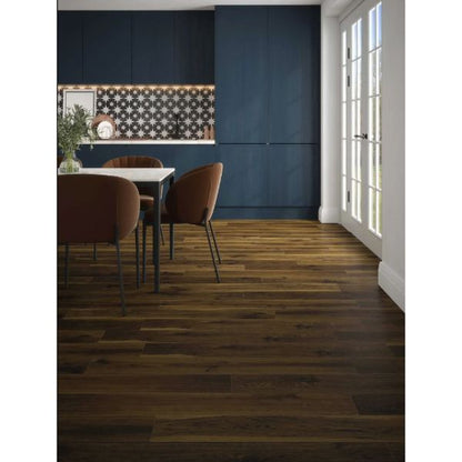 Smoked Cathedral Oak 12mm AC4 Flooring 2.19Sq Yd