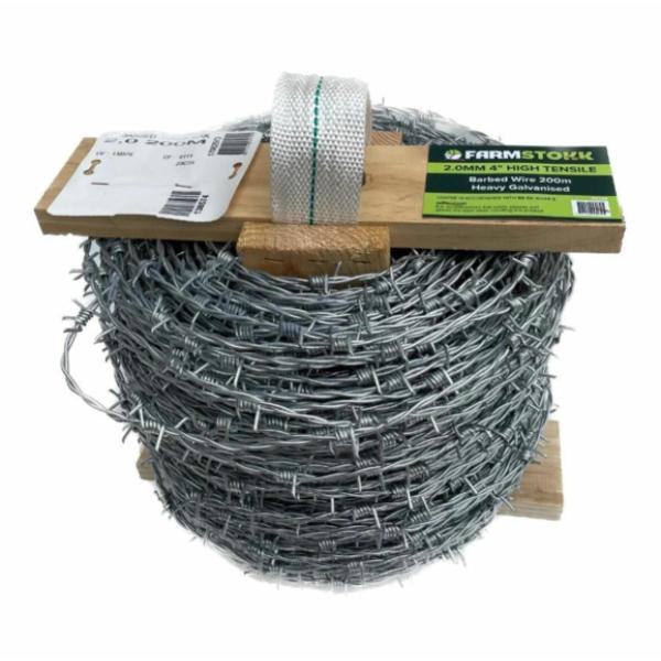 Farmstokk 2.00mm High Tensile Barbed Wire 200m