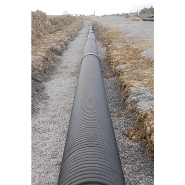 450mm Twinwall Unperforated Pipe 6M