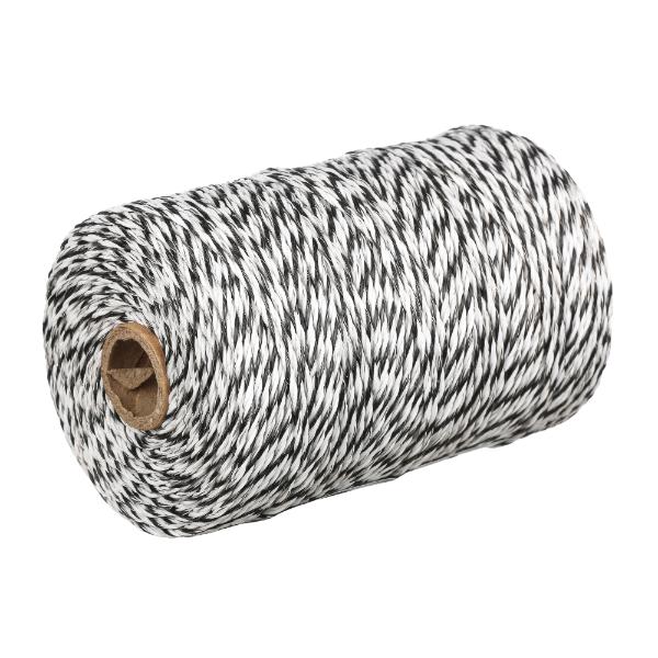 Excel 9 Strand Poly Electric Fence Wire Black and White 200M