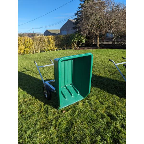 Rancher 250L Twin Wheel Tipping Wheelbarrow Green