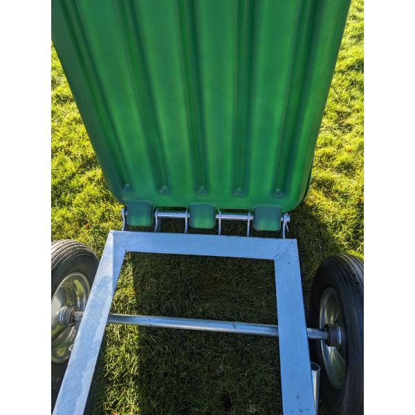 Rancher 250L Twin Wheel Tipping Wheelbarrow Green