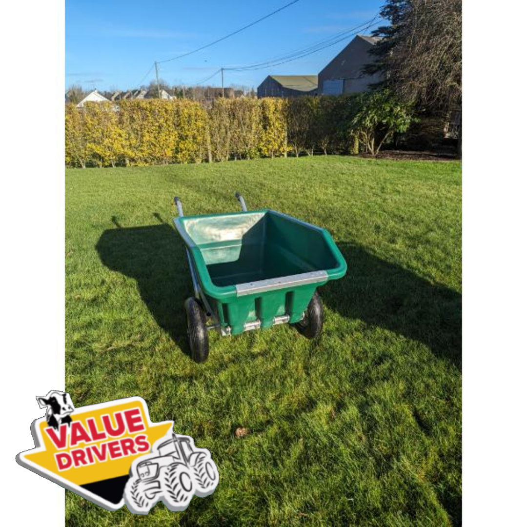 Rancher 250L Twin Wheel Tipping Wheelbarrow Green