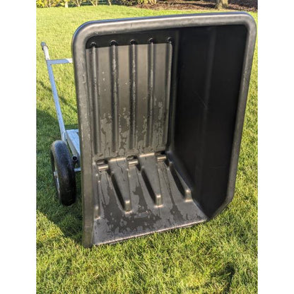 Rancher 250L Twin Wheel Tipping Wheelbarrow Black