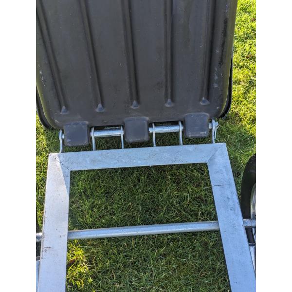 Rancher 250L Twin Wheel Tipping Wheelbarrow Black