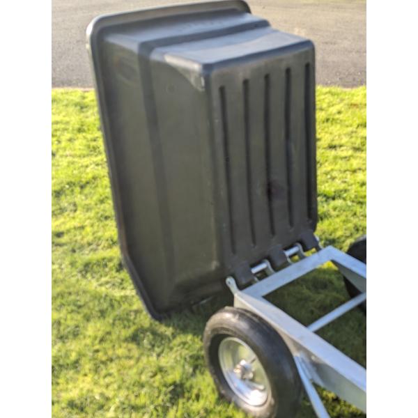 Rancher 250L Twin Wheel Tipping Wheelbarrow Black