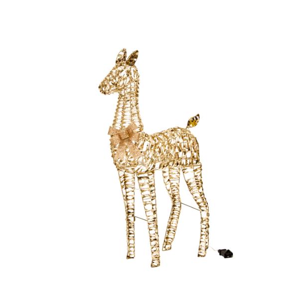 GoldTwist Fawn Low Voltage Christmas Decoration 107cm